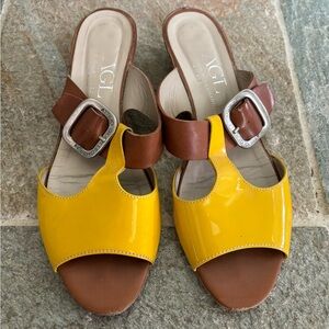 AGL Women’s Yellow Sandals Size 40 attilio giusti leombruni